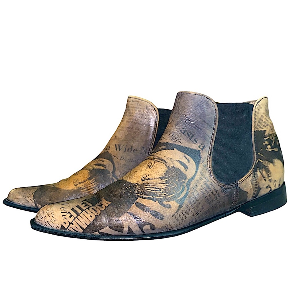 Zago & Marchiori fine Italian leather Chelsea booties